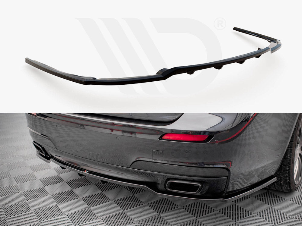 BMW F01 M-Pack rear splitter vertical bars, Maxton Design ABS