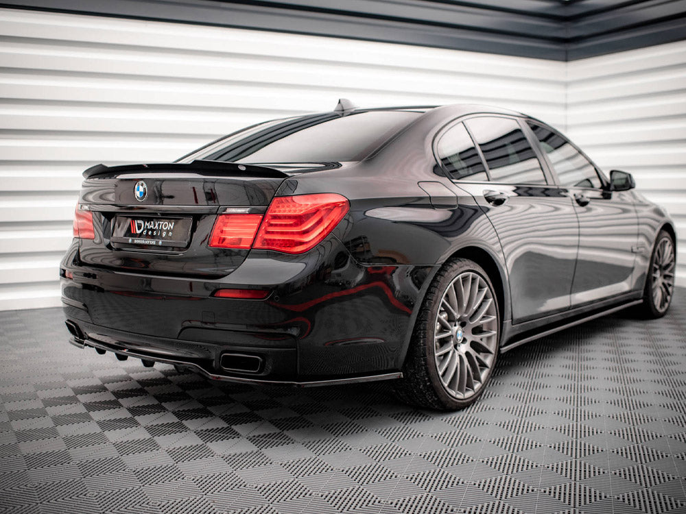 BMW F01 M-Pack rear splitter vertical bars, Maxton Design ABS