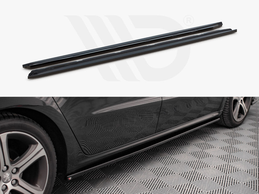 Peugeot 508 GT MK1 Facelift (2014-2018) Maxton Design ABS Side Skirts & Diffuser Set