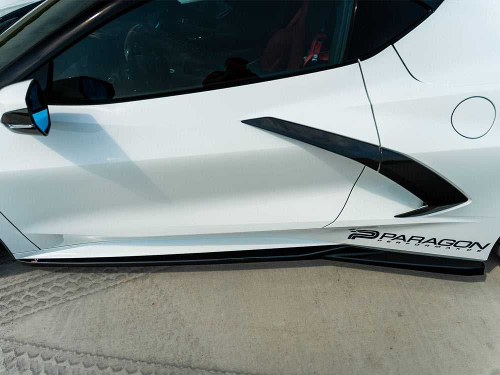 Chevrolet Corvette C8 (2020-) Maxton Design ABS Side Skirts & Diffusers