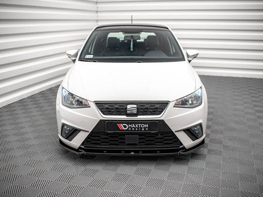Seat Ibiza Mk5 (2017-2021) Front Splitter V.2, Gloss Black ABS