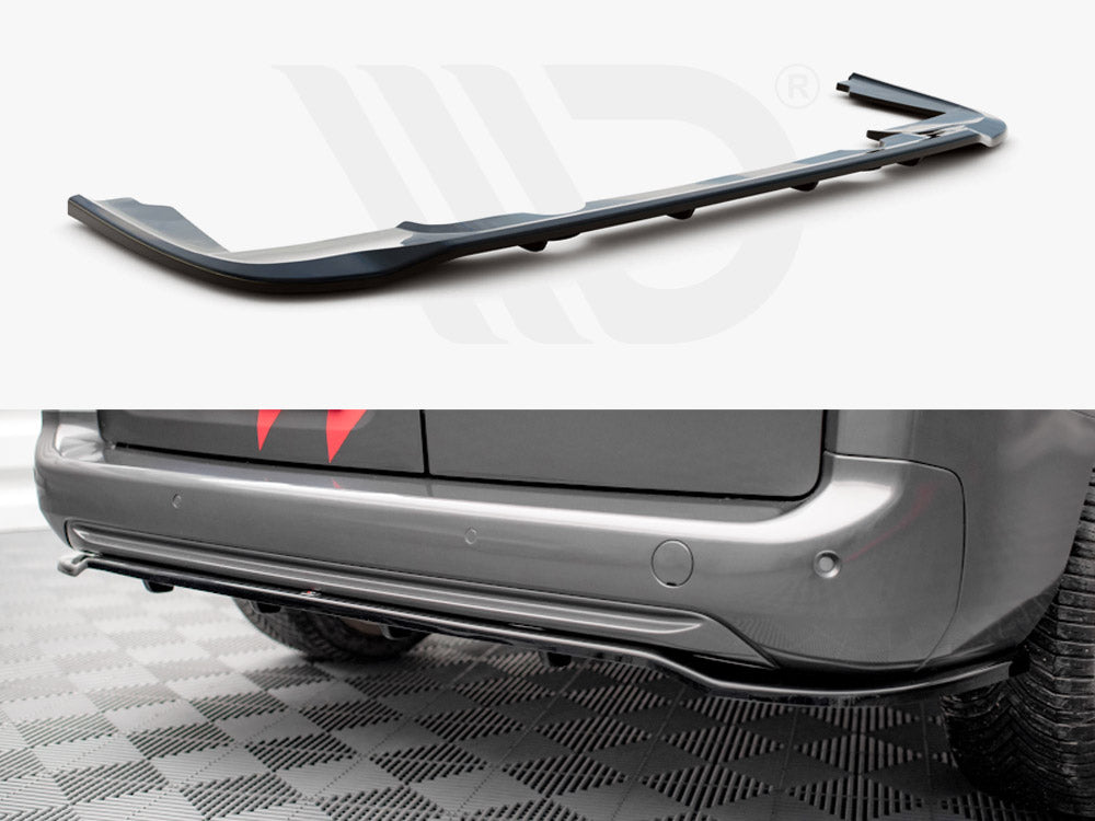 Peugeot Partner MK3 (2018+) Maxton Design Central Rear Splitter