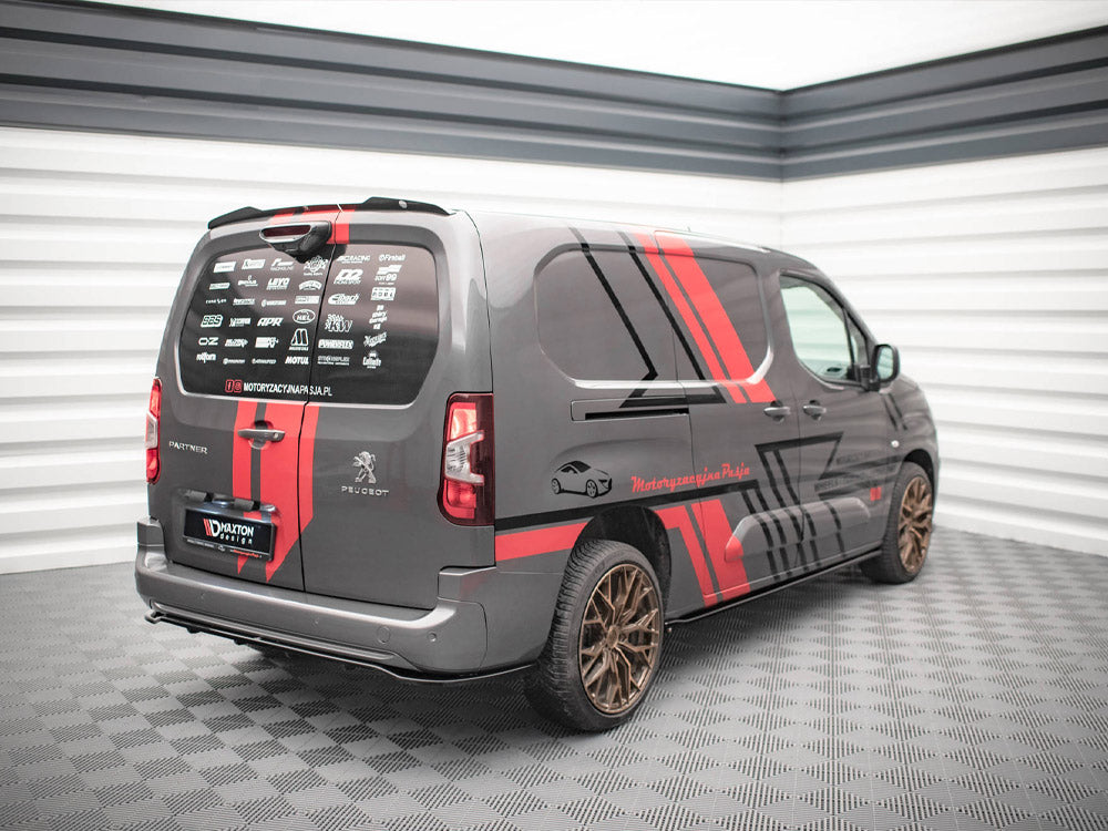 Peugeot Partner MK3 (2018+) Maxton Design Central Rear Splitter