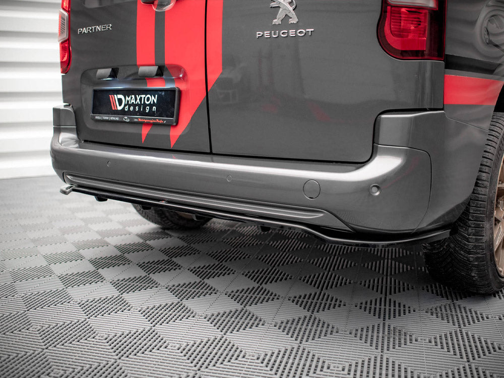 Peugeot Partner MK3 (2018+) Maxton Design Central Rear Splitter