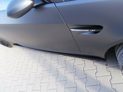 BMW M3 E92 E93 Side Skirt Diffusers Pair Gloss Black Maxton Design