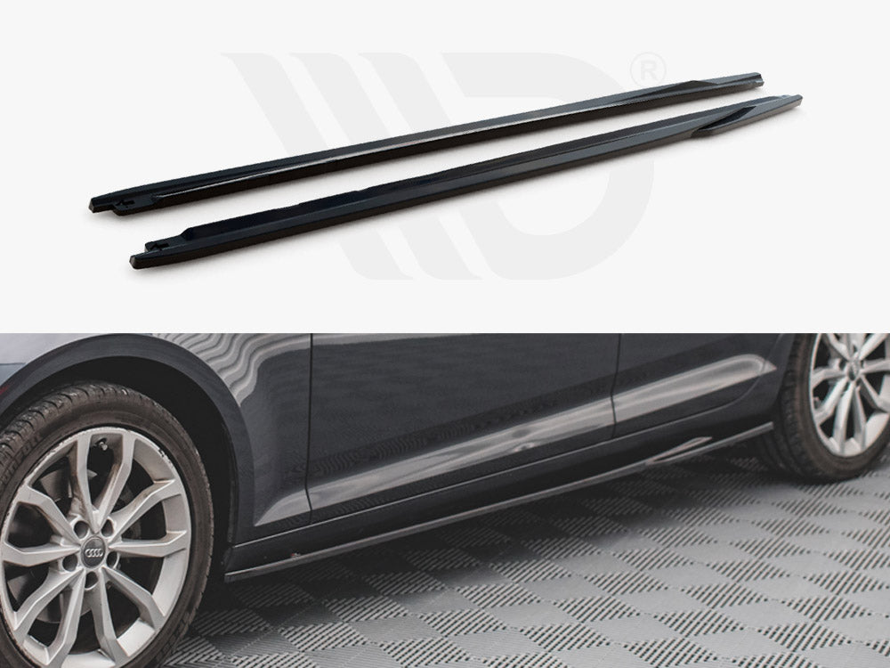 Audi A4 B9 Avant & Sedan side skirts diffusers, Maxton Design MD-A4B9-SKIRT