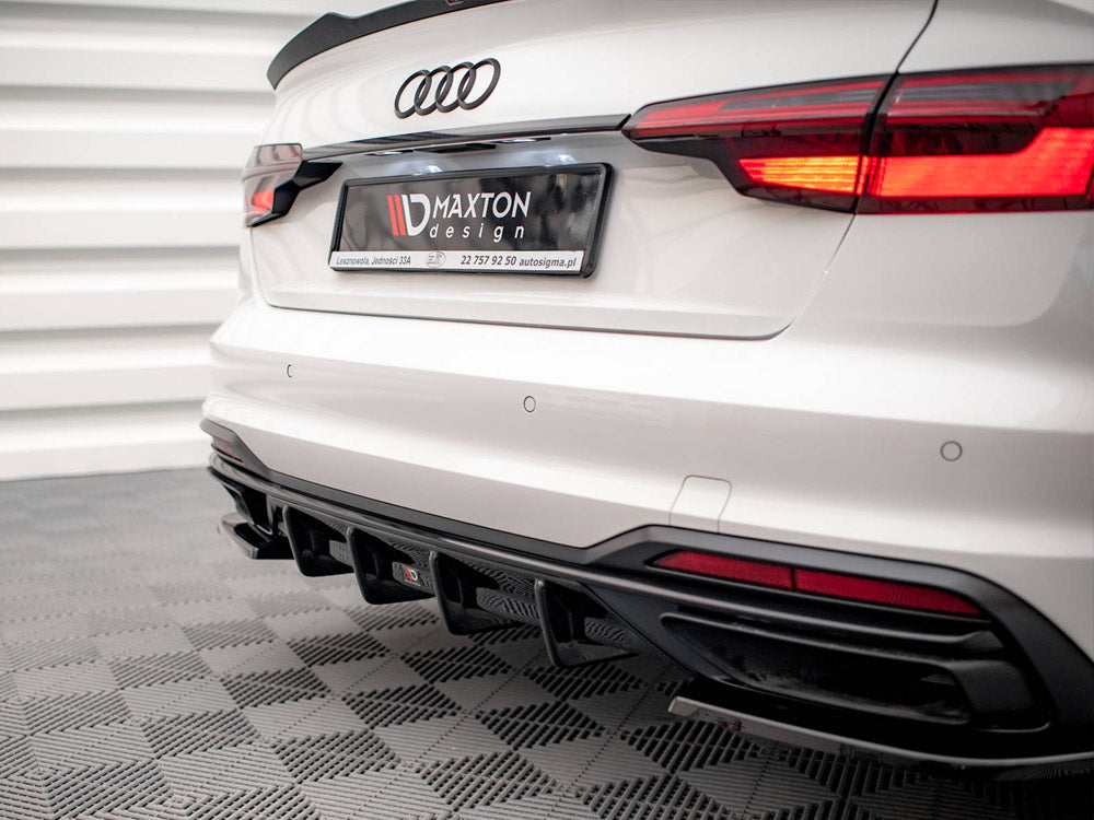 Audi A4 B9 Facelift (2019+) rear valance & diffuser add-on, Maxton Design