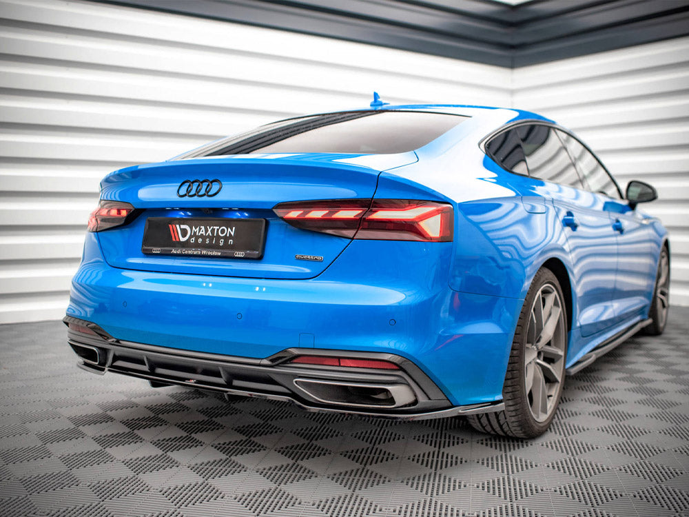 Audi A5 S-Line F5 Facelift (2019+) Central Rear Splitter