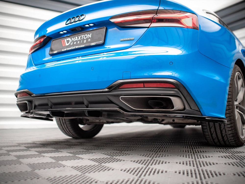 Audi A5 S-Line F5 Facelift (2019+) Central Rear Splitter