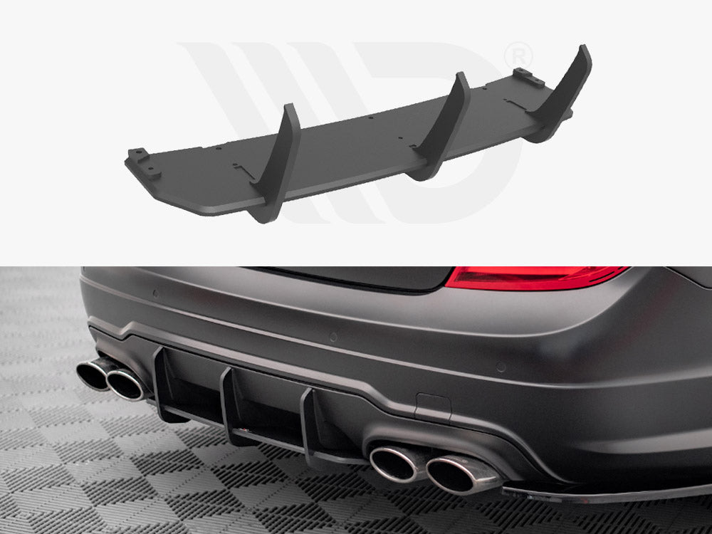 C204 Mercedes C Coupe AMG-Line rear diffuser - Maxton Design Street Pro