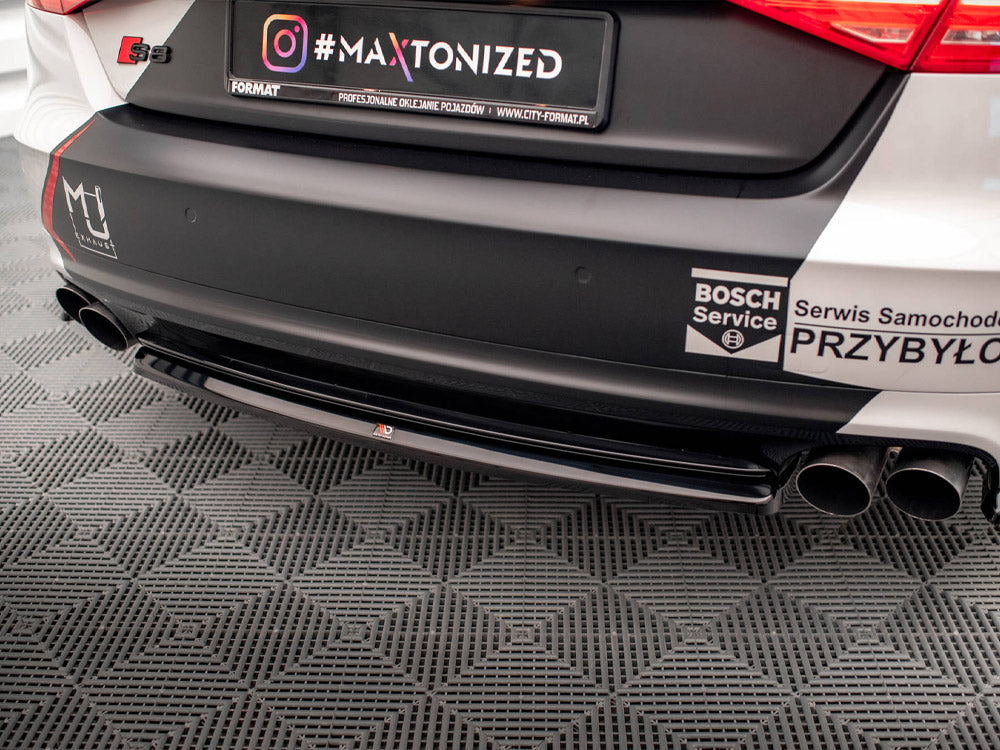 Audi S8 D4 (2012-2015) Maxton Design ABS Central Rear Splitter