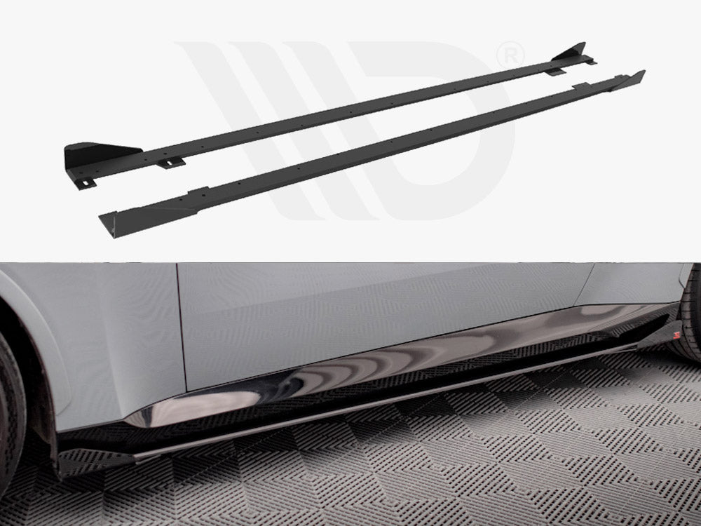 BMW 2 Coupe G42 Side Skirts Diffusers Flaps Maxton STREET PRO Set