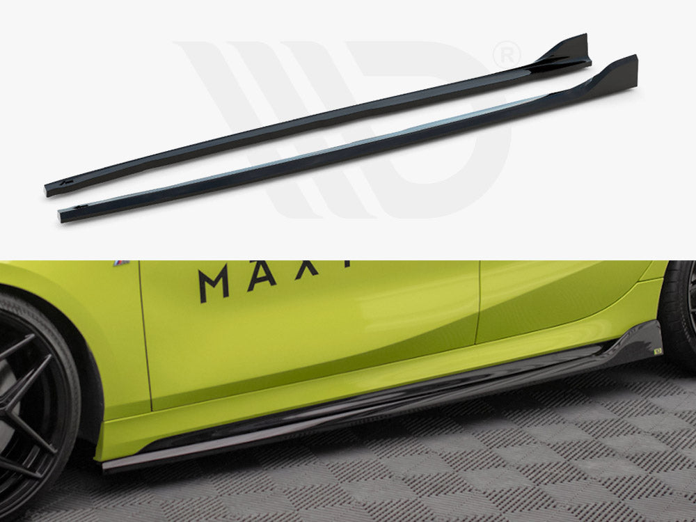 BMW 1 F40 M-Sport & M135i Side Skirts Diffusers V.5, Maxton Design ABS Kit