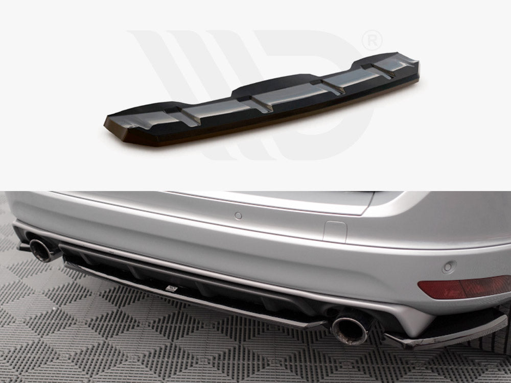 Volvo XC60 R-Design Mk1 Facelift (2013-2017) Central Rear Splitter, Maxton Design ABS