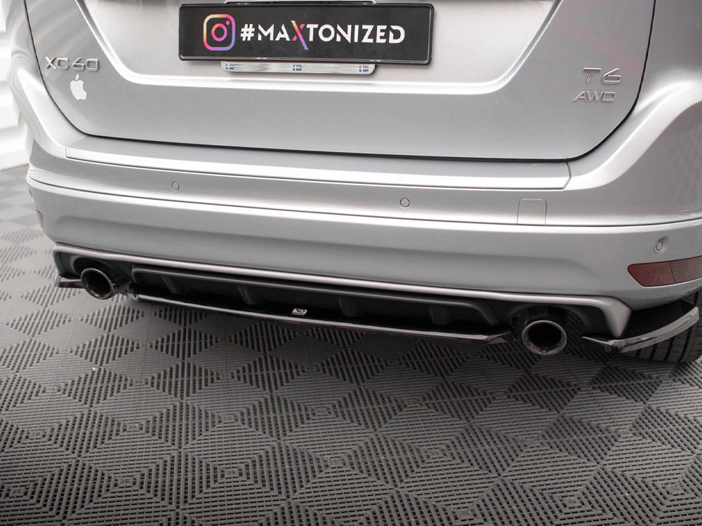 Volvo XC60 R-Design Mk1 Facelift (2013-2017) Central Rear Splitter, Maxton Design ABS