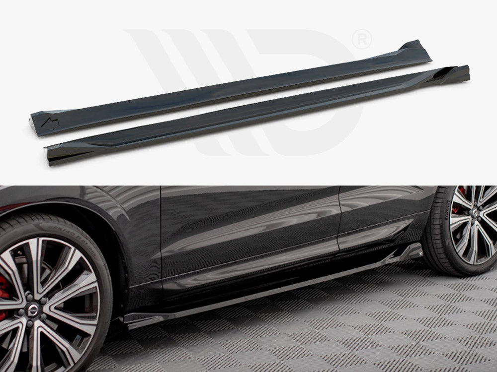 Volvo XC60 R-Design Mk2 Facelift (2021+) Maxton Design ABS Side Skirts & Diffusers