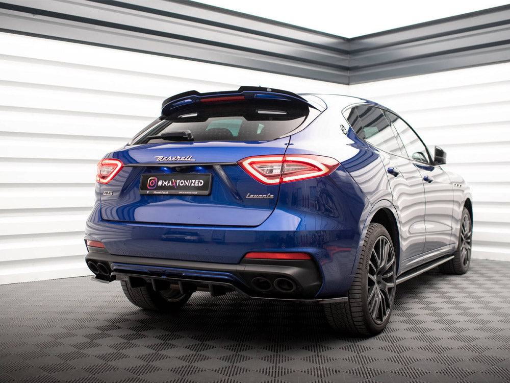 Maserati Levante Mk1 spoiler cap, gloss black, SPOILER-CAP-LEVANTE-MK1