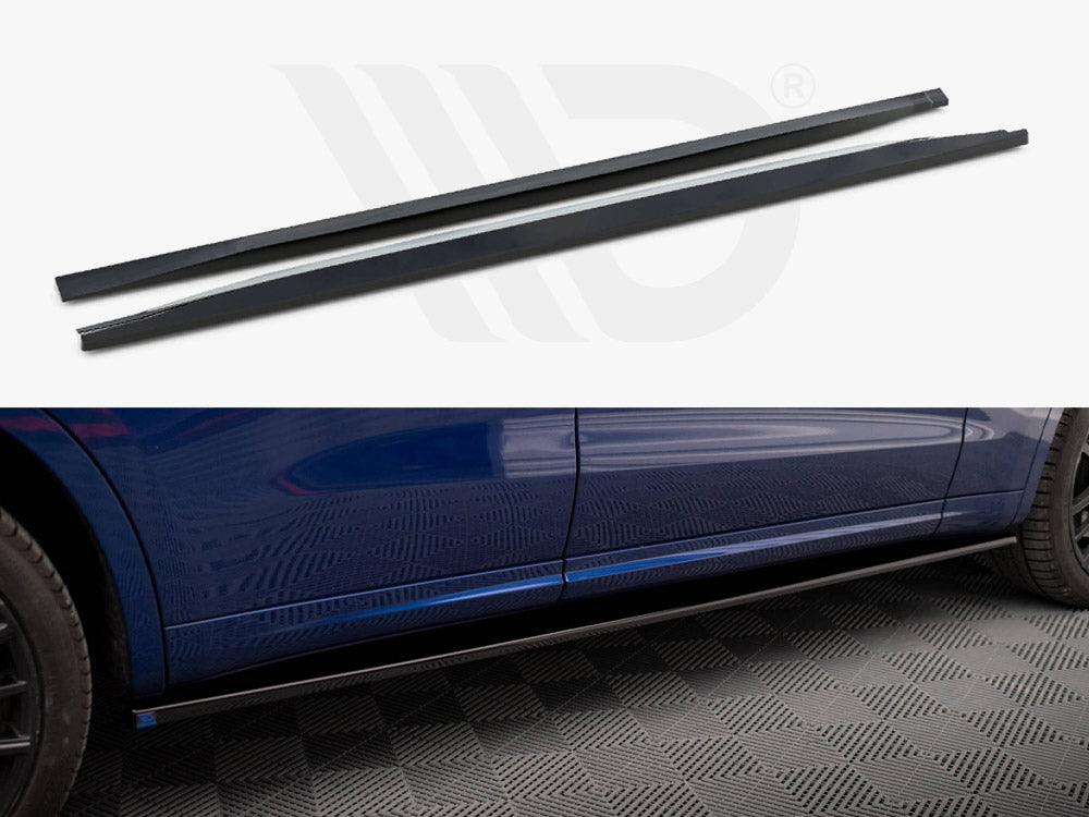 Maserati Levante GTS Trofeo Mk1 (2018-2023) Maxton Design Gloss Black Side Skirts Diffusers