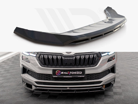 Skoda Karoq Sportline Mk1 Facelift 2021+ ABS Front Splitter