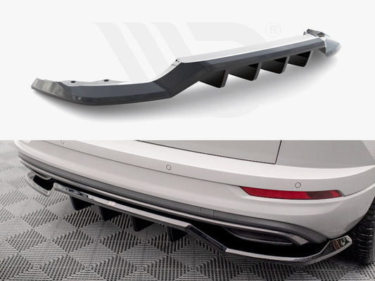 Skoda Karoq Sportline Mk1 Facelift (2021-) Maxton Design Central Rear Splitter