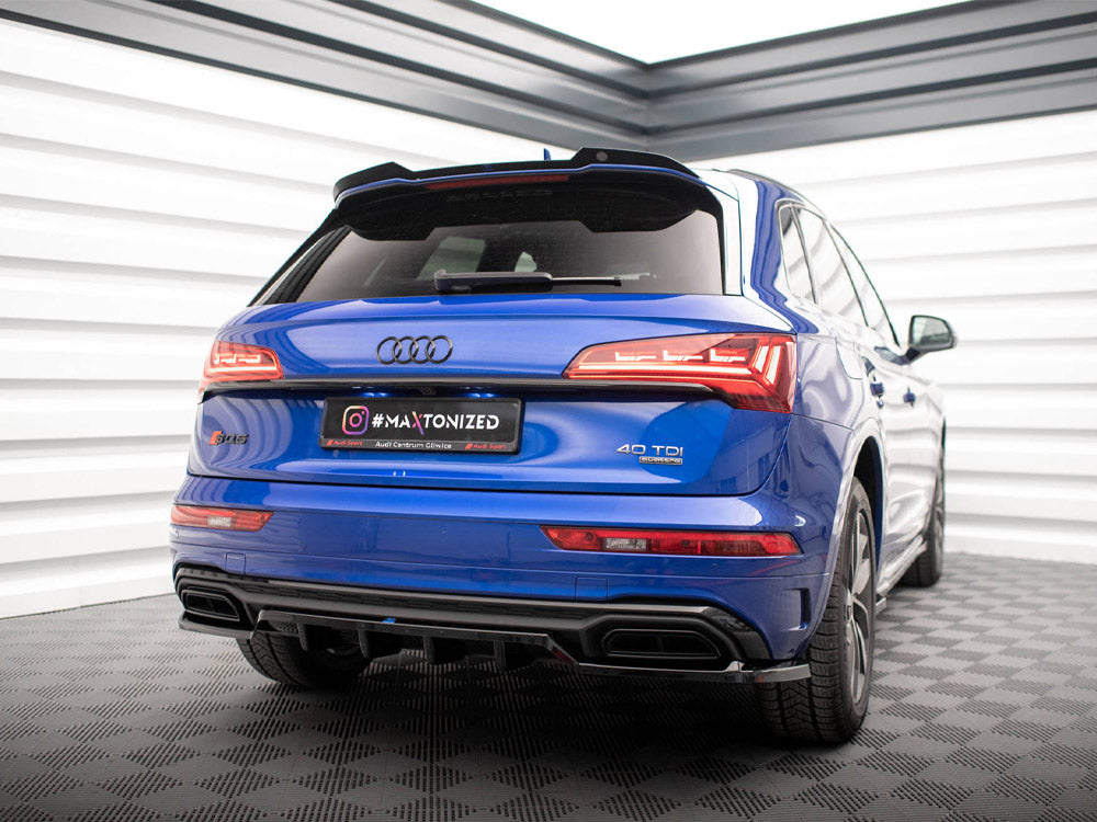 Audi Q5 S-Line Mk2 Facelift (2020+) Central Rear Splitter ABS Diffuser