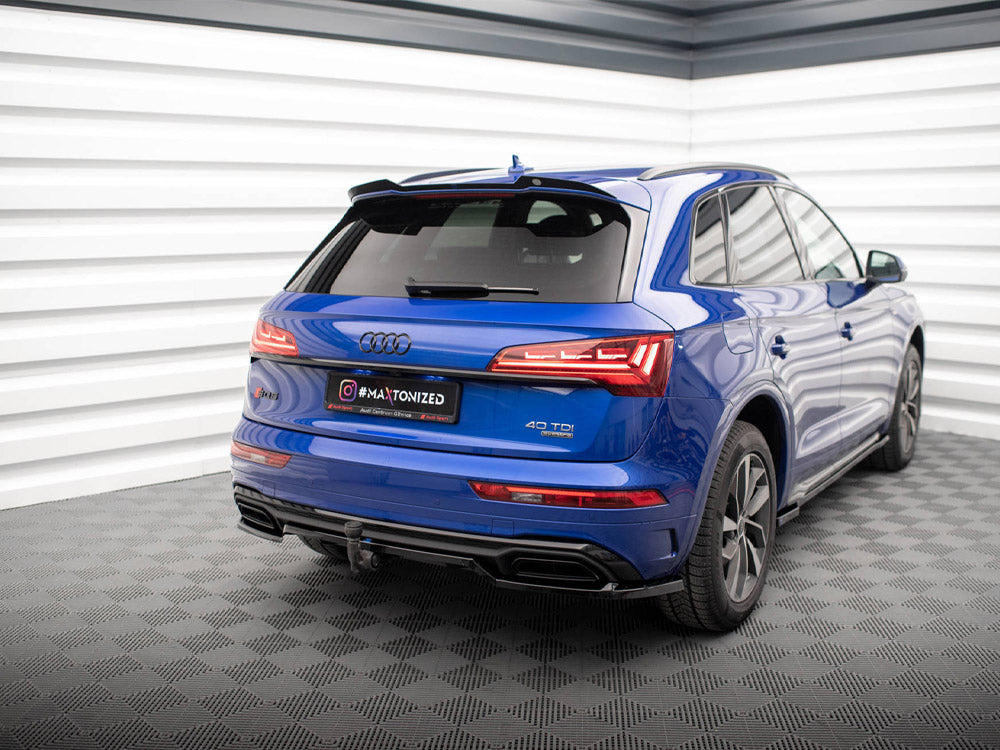 Audi Q5 S-Line Mk2 Facelift (2020+) Central Rear Splitter ABS Diffuser