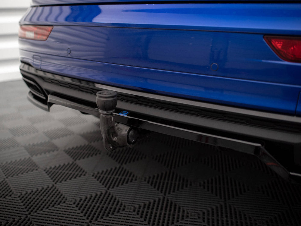 Audi Q5 S-Line Mk2 Facelift (2020+) Central Rear Splitter ABS Diffuser