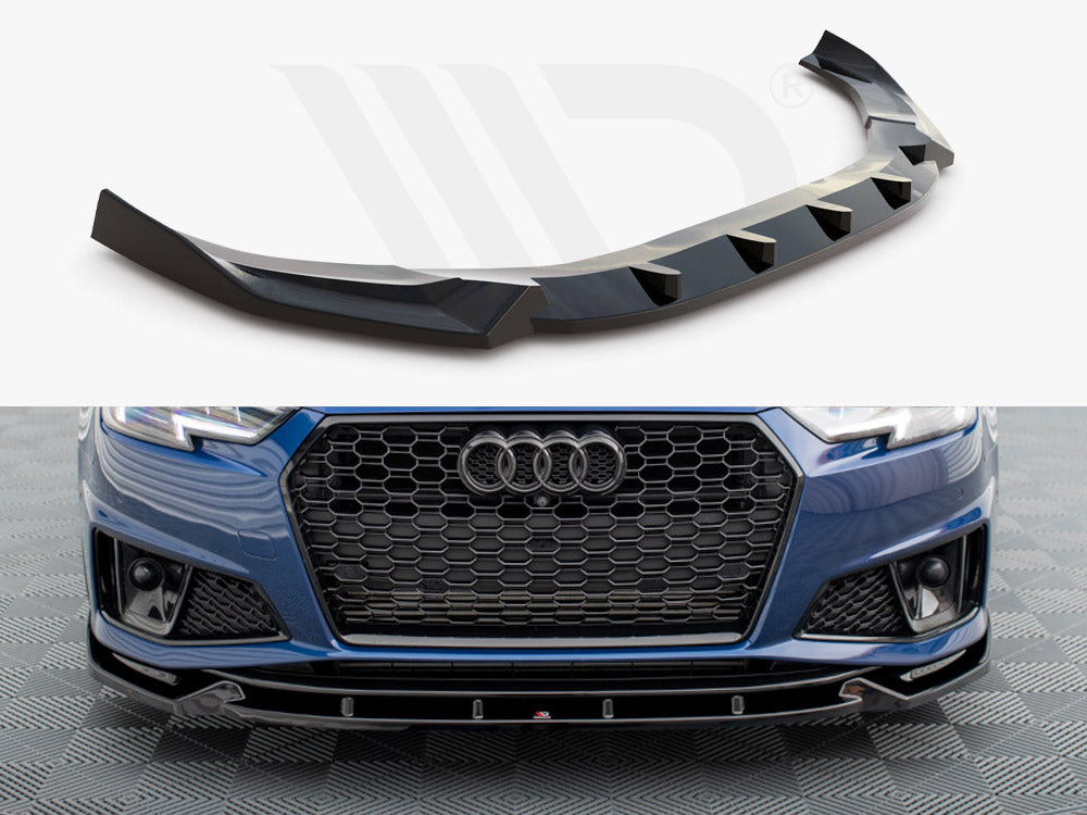 Audi A4 Competition B9 (2019+) front splitter V.1, Maxton Design