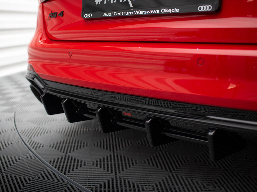 Audi RS4 B9 Avant rear valance diffuser kit by Maxton Design