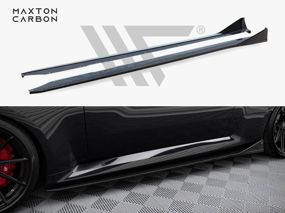 BMW M2 G87 carbon side skirts, CF-BM-M2-G87-SD1-245-P