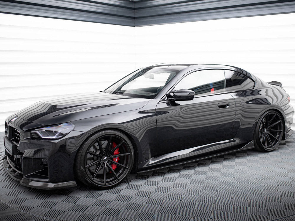 BMW M2 G87 carbon side skirts, CF-BM-M2-G87-SD1-245-P