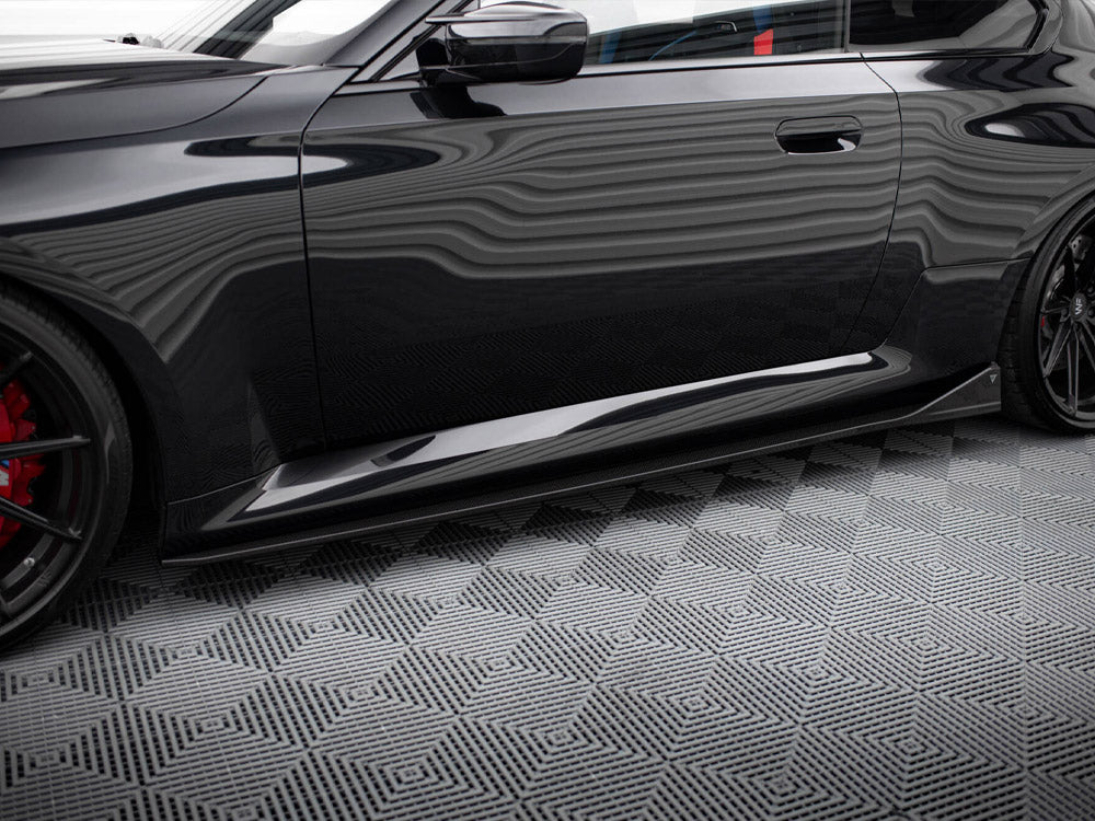 BMW M2 G87 carbon side skirts, CF-BM-M2-G87-SD1-245-P