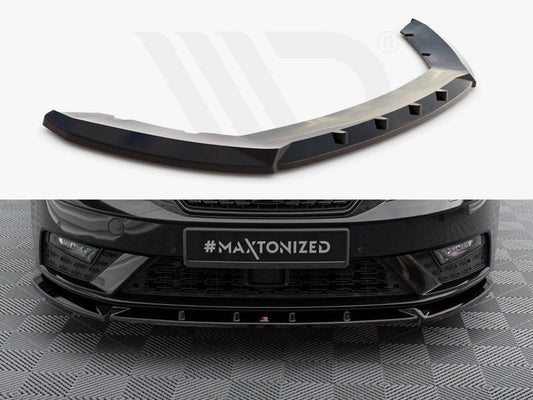 SEAT Leon Mk3 Facelift 2016-2020 Front Splitter V.1, Maxton Design