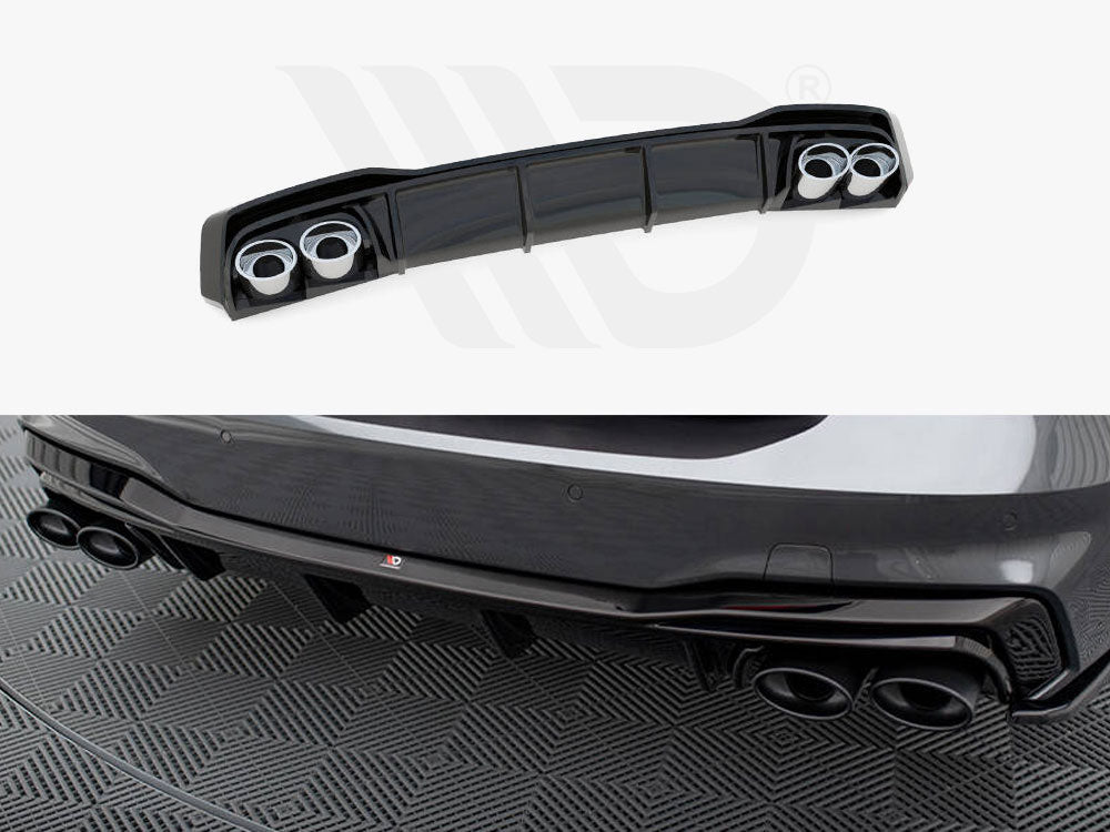 Audi A7 C8 S-Line 2017-2024 rear valance + exhaust ends, Maxton Design