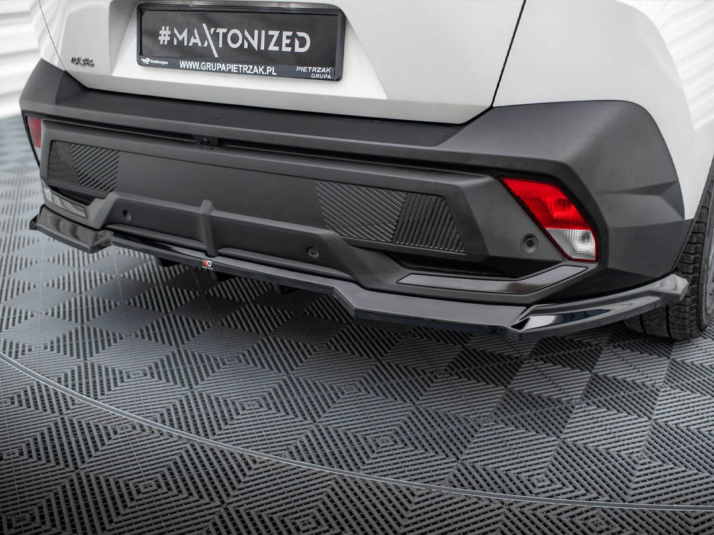 Peugeot 408 Mk1 (2022+) Maxton Design Central Rear Splitter, Gloss Black ABS
