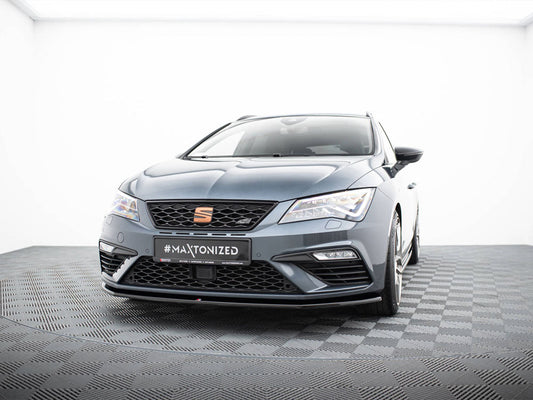 Seat Leon MK3.5 Cupra FR 2017-2020 Front Splitter V.1 ABS - Maxton Design