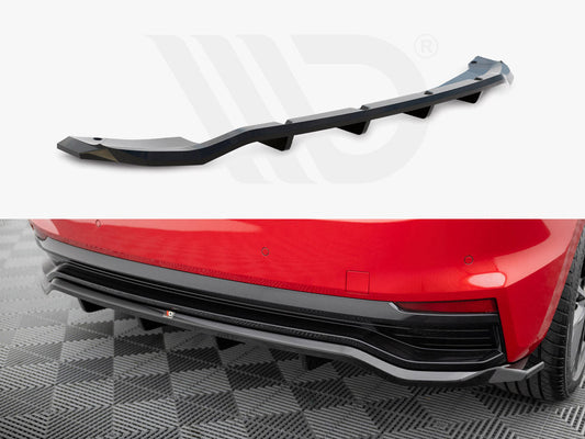 Skoda Fabia Monte Carlo Mk4 (2021+) rear splitter, Maxton Design, gloss black