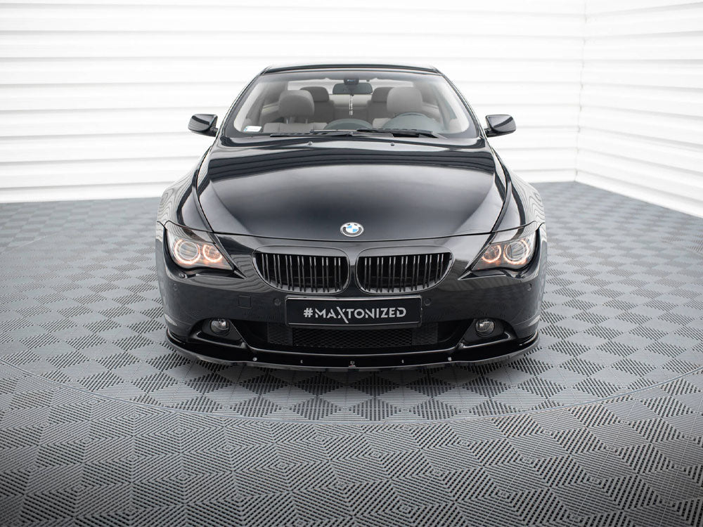 BMW 6 E63 E64 Front Splitter V.2 by Maxton Design, Gloss Black