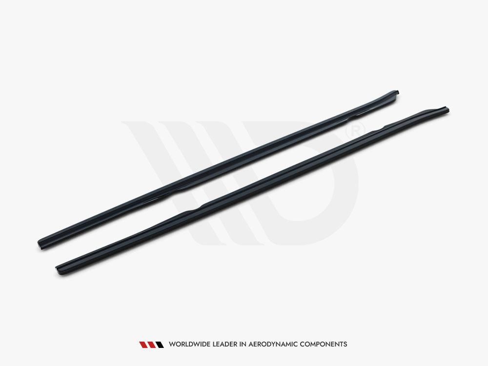 BMW 6 E63 E64 Side Skirts Diffusers Maxton Design Gloss Black ABS