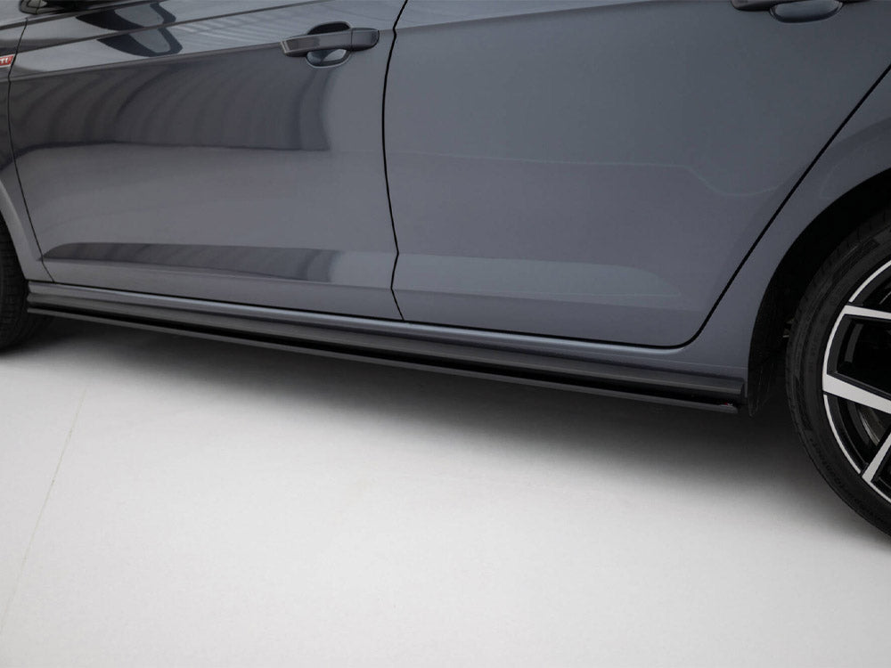 VW Polo GTI Mk6 Facelift 2021+ Maxton Design Street PRO Side Skirts, 10mm ABS