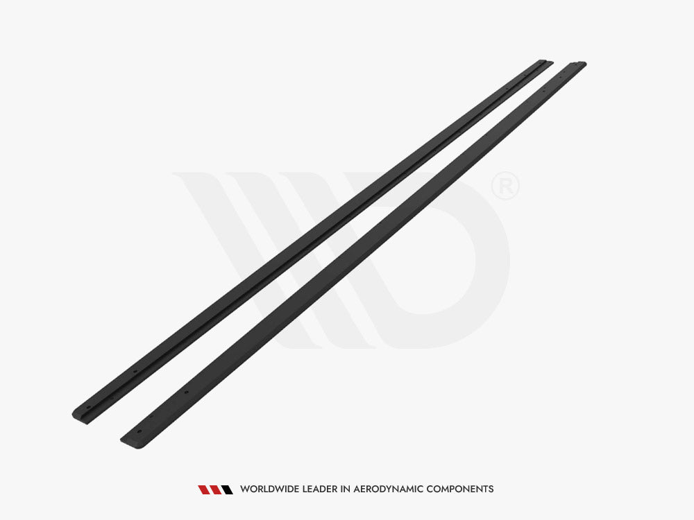 VW Polo GTI Mk6 Facelift 2021+ Maxton Design Street PRO Side Skirts, 10mm ABS