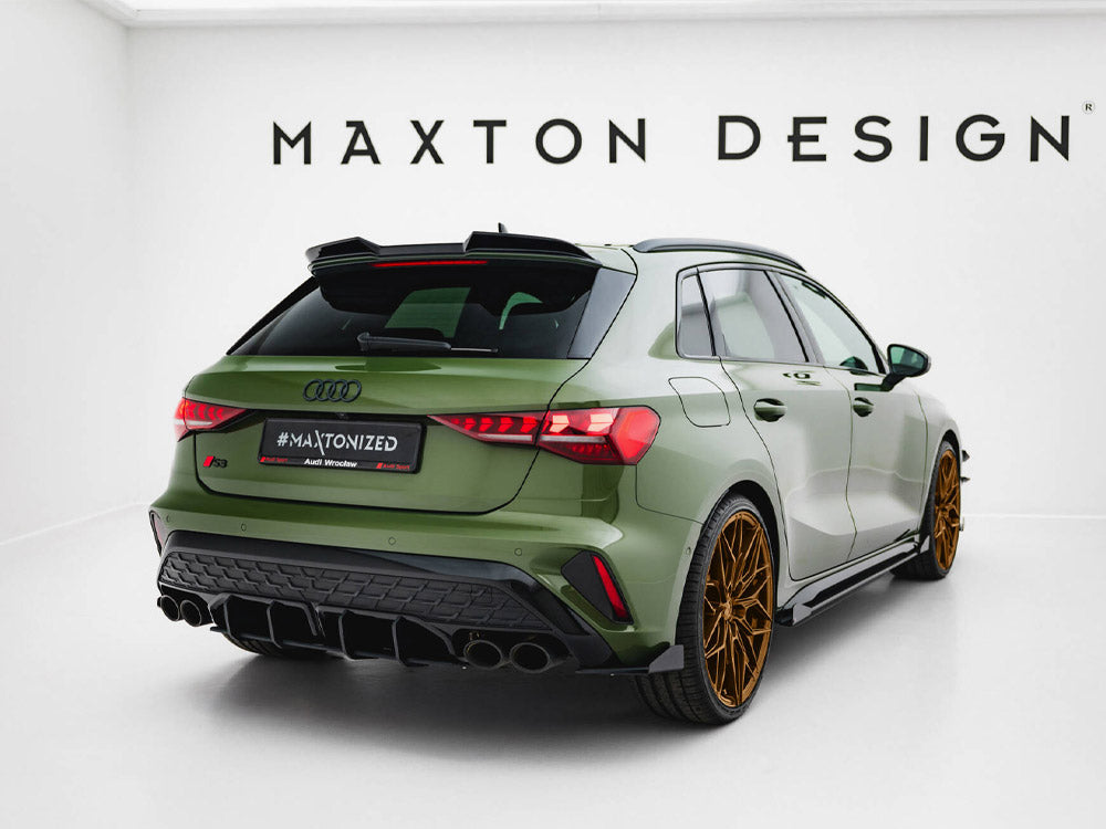 Audi S3 Sportback 8Y Facelift Rear Side Splitters + Flaps - Maxton Street Pro