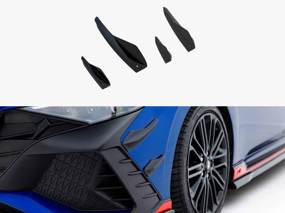 Hyundai Elantra N Mk7 front canards - Maxton Design ABS set