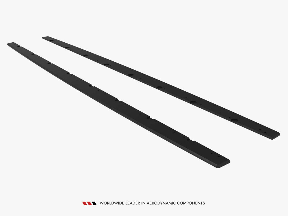 BMW M135i F70 Side Skirts Diffusers - Maxton Design Street Pro, 10mm ABS, Matte Black