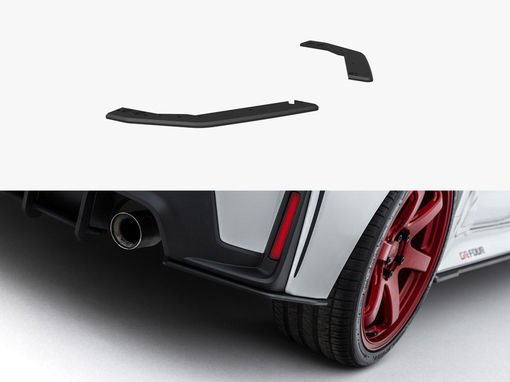 Toyota GR Corolla Mk12 rear side splitters, Maxton Design Street PRO Matte Black MD-GR-COR-SPR