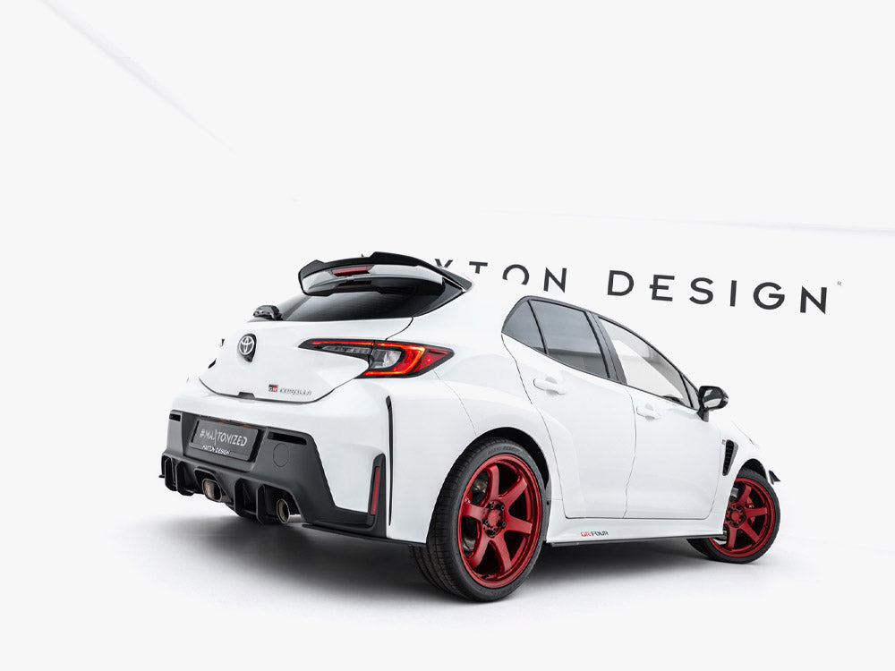 Toyota GR Corolla Mk12 rear side splitters, Maxton Design Street PRO Matte Black MD-GR-COR-SPR