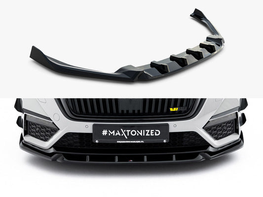 Skoda Octavia RS Mk4 Front Splitter V.5 by Maxton Design