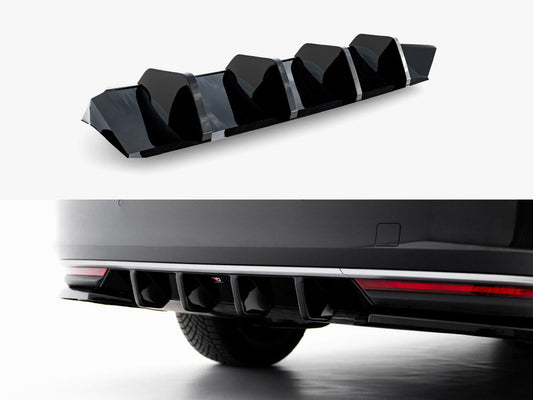 Skoda Superb Mk4 2024 rear valance, Maxton Design gloss black
