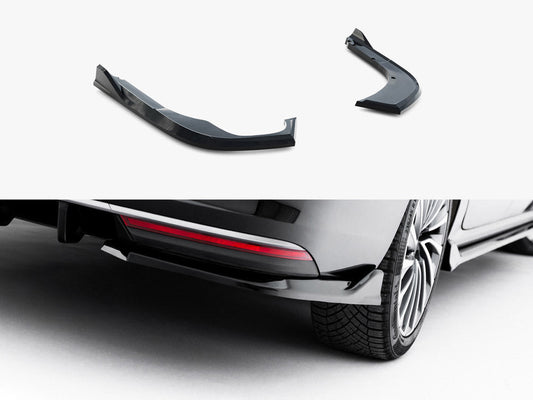 Skoda Superb Mk4 rear side splitters V.2, Maxton Design gloss black