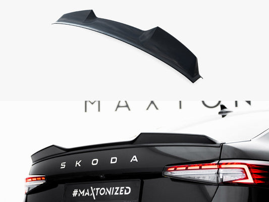 Skoda Superb Mk4 Sedan 2024 Spoiler CAP 3D, Gloss Black